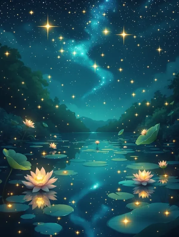 星夜池塘